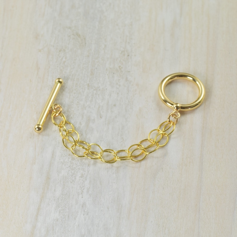 Gold filled Toggle clasp extender necklace extension 2 1/4 inch, 3 inch, 4 inch, Extra Large, gifts for her
