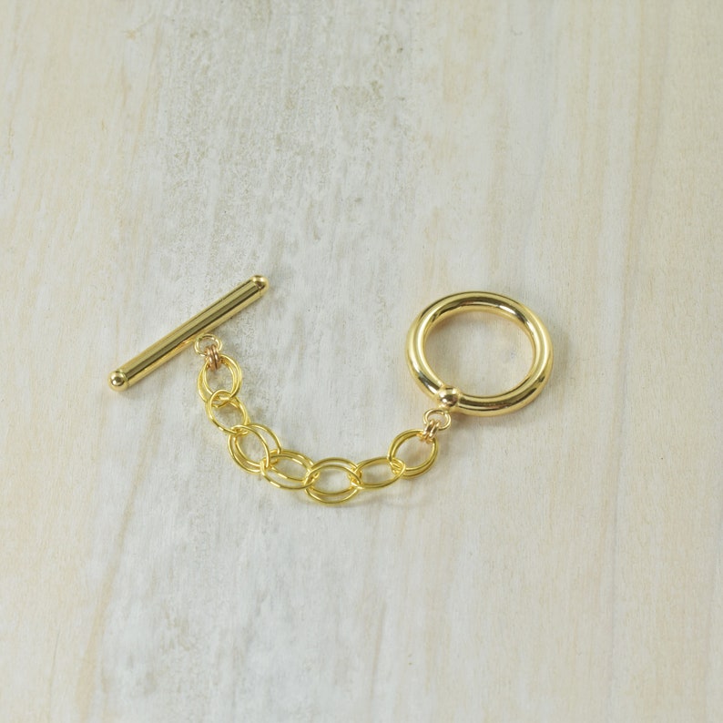 Gold filled Toggle clasp extender necklace extension 2 1/4 inch, 3 inch, 4 inch, Extra Large, gifts for her