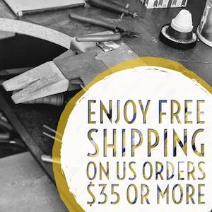 Free shipping on USA order over $35 with SouthPaw Studios jewelry