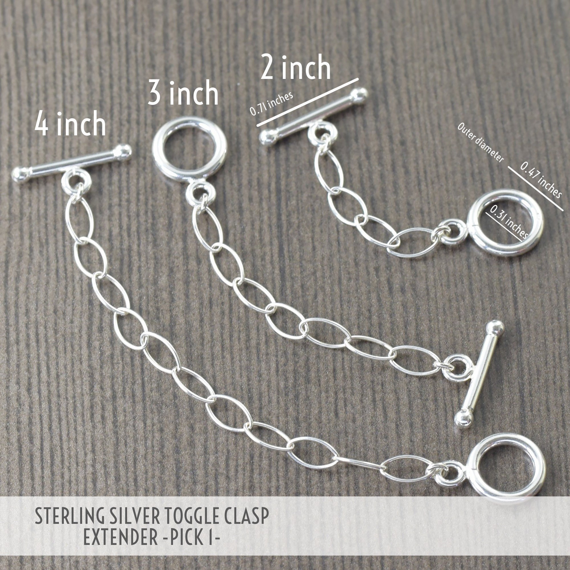 Ready to Ship Sterling Silver Toggle 