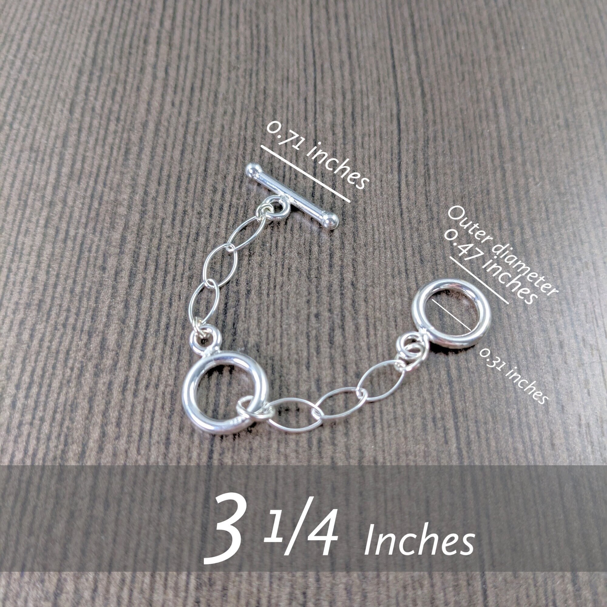  925 Sterling Silver Double Lobster Clasp and Necklace Extender  White Gold Plated Double Lobster Clasps Connector Bracelet Necklace  Extension Clasp for Jewelry Making（4pcs）