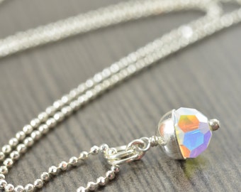Swarovski Crystal Birthstone necklaces, Sterling silver pendants, All 12 birthstones assortment gifts for her