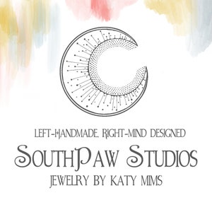 SouthPaw Studios jewelry, Handcrafted in Toledo, Ohio by artist Katy Mims