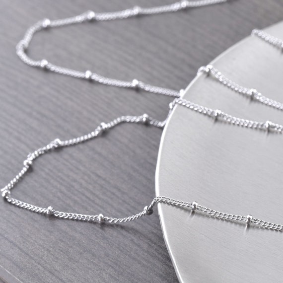 16 inch thin silver cheap chain