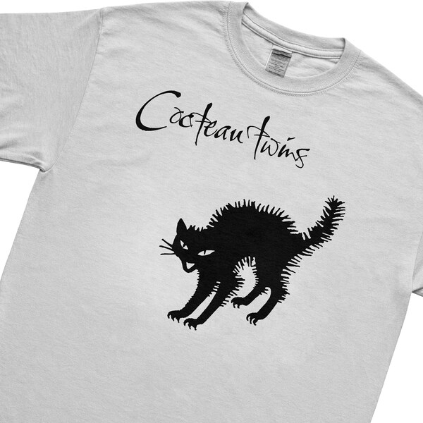 T-shirt Vintage Cocteau Twins - Coton, Graphique, Taille L, Blanc Unisexe