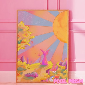Sun | Espeon Original Art Print | Sun & Moon Series