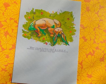 La historia de Leafeon / Impresión artística original / Serie Pokedex