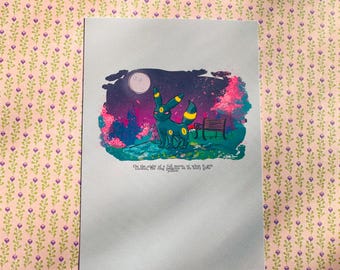 Umbreon's Story | Original Art Print | Pokedex Series