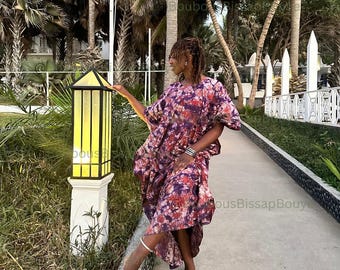 Adire Afrikaanse luxe trendy boubou-jurk, traditionele boubou met zijzakken, Ankara-jurk kimono Bubu Danshiki-jurken, Adire gemengd bubu