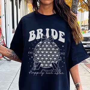 Custom Epcot Bachelorette Shirts, Disney Coquette Bride Shirt, Bride Tribe Matching Tees, Disney Girls Trip Shirts, Bach Weekend Outfit