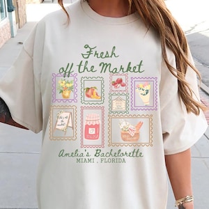 Custom Fresh Off the Market Bachelorette Shirt, Farmers Market Bride Shirt, Shes Off The Market Shirts, Floral Bachelorette Shirt