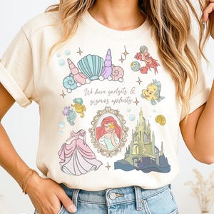 Vintage Ariel Little Mermaid Shirt, Disney Princess Shirt, Ariel Flounder Sebastian Tee, Ariel Princess Birthday Shirt, Magic Kingdom Shirt