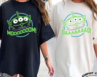 Toy Story Alien Mom Dad Shirt, Disney Mom Dad Shirt, Toy Story Land Shirt, Disney Couple Shirt, Toy Story Mom Dad Shirt