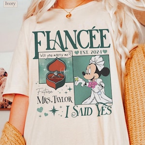 Personalized Future Mrs Shirt, Minnie Bride Shirt, Bachelorette Party Shirt, Newly Engaged Gift For Her, Engagement Gift