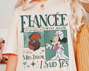 Personalized Future Mrs Shirt, Minnie Bride Shirt, Bachelorette Party Shirt, Newly Engaged Gift For Her, Engagement Gift