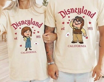 Disneyland Couples Matching Shirt, Adventure Matching Tees, Carl Ellie Inspired Shirt, Disney Trip Outfit, Valentine Gift, Disney Up Shirt