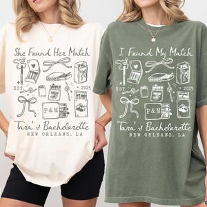 She Found Her Match Bachelorette Shirts, The Bach Club Bride Tee, Bachelorette Party, Bridesmaids, Lux Merch Favors, Social Club Bride Shirt