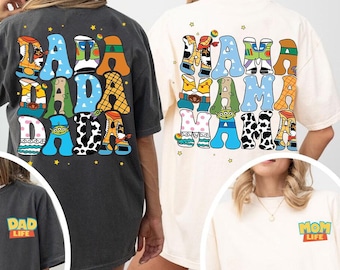 Benutzerdefinierte Toy Story Mama Dada Shirt, Mama Leben Shirt, Disney Mama Shirt, Disney Papa Shirt, Toy Story Land Shirt