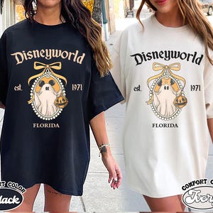 Vintage Mickey Minnie Disneyworld Halloween Couple Shirt, Disneyworld Halloween Shirt, Disney Ghost Shirts, Halloween 2025 Shirt