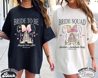 Benutzerdefinierte Disney Bachelorette Party Shirt, Braut Squad Shirt, Disney Bachelorette Trip Shirt, Team Braut Shirt, Magic Kingdom Shirt