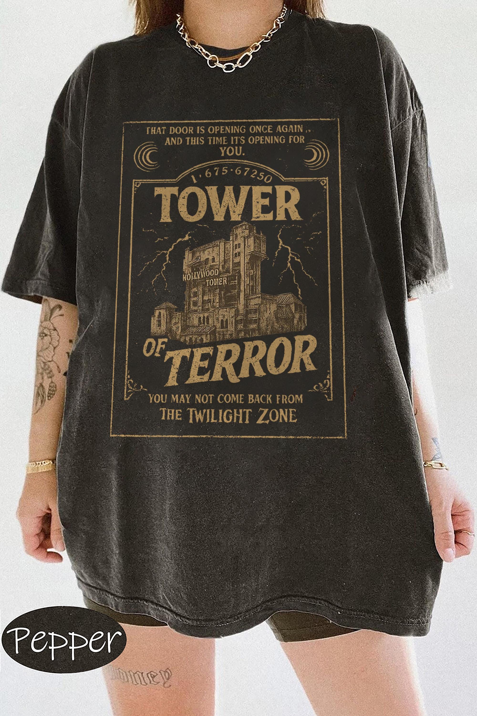 Vintage Disney Tower Of Terror Shirt, Twilight Zone Tee, Hollywood Studios, Disney Rides Shirt, Hollywood Tower, Disneyland Halloween Tee