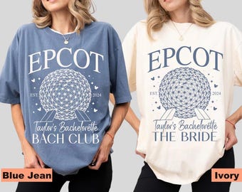 Personalized Epcot Bachelorette Party Shirt, The Bride Bach Club Shirt, Disney Bridal Shirt, Disney Bachelorette Shirt, Disneyland Bride