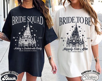 Camiseta personalizada de futura novia de Disney, camiseta de dama de honor de novia, camiseta de novia de Minnie, camiseta de despedida de soltera de Disney, camiseta de novia del equipo de Disney