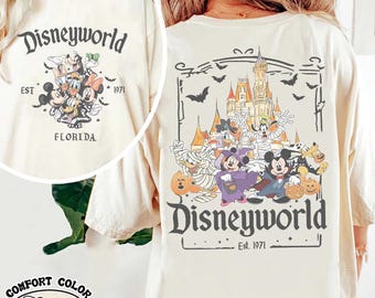 Vintage Disneyworld Est.1971 Halloween Shirt, Disney Halloween Gruppe 2025, Mickey Minnie Mummy Shirt, Süßes oder Saures, Halloween Party 2025