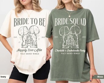 Camiseta de despedida de soltera de Disney, camiseta de Minnie Bride, camiseta de Team Bride, equipo de novias de Magic Kingdom, camiseta de Disney Bride, despedida de soltera mágica