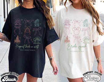 Disneyworld Bride Shirt, Minnie Bride Shirt, Disney Bride Squad Shirt, Disney Bachelorette Trip Shirt, Disney Coquette Bow Bride Shirt