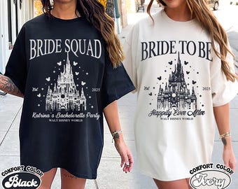 Camiseta personalizada de despedida de soltera de Disney, camiseta de equipo de novia, camiseta de novia de Minnie, camiseta de Magic Kingdom, camiseta de viaje de despedida de soltera