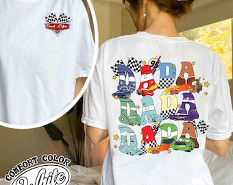 Camiseta de la película Disney Cars, camiseta de papá mamá, camiseta de vida de papá, camiseta de vida de mamá, camiseta de papá mamá de Disney, camiseta de Car Land, camiseta de pareja de Disney