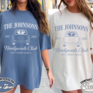 Disney Newlywed Club Shirt, Disney Honeymoon Shirt, Disney Newlywed Shirt, Just Married Disney Shirt, Engagement Shirt, Disney Mr Mrs Tee