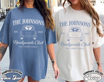 Disney Newlywed Club Shirt, Disney Honeymoon Shirt, Disney Newlywed Shirt, Just Married Disney Shirt, Engagement Shirt, Disney Mr Mrs Tee