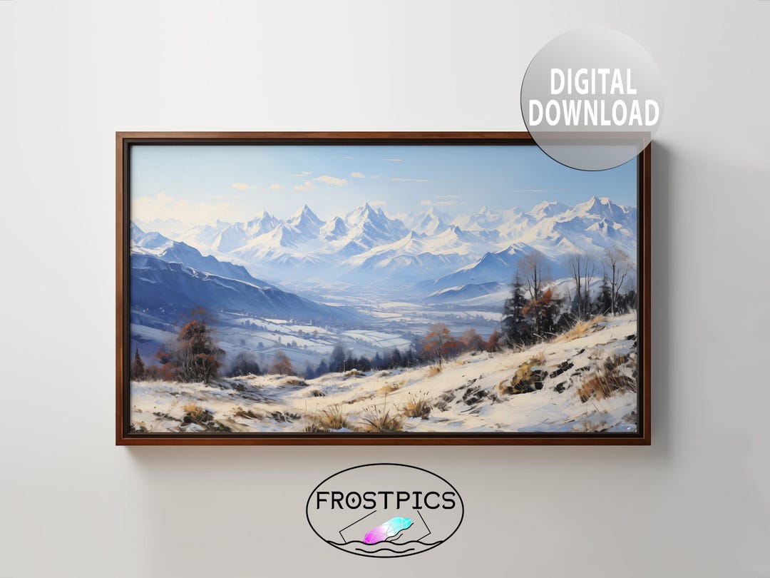 Alpine Painting - Printable Wall Art - Digital Download - TV Frame Art ...