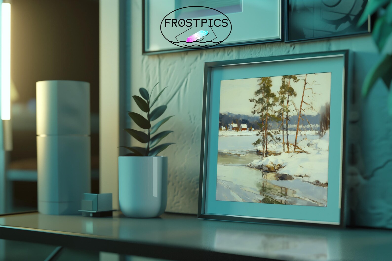 Alpine Painting - Printable Wall Art - Digital Download - TV Frame Art ...