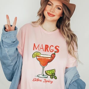 Extra Spicy Margarita Shirt, Spicy Margs Tshirt, Tequila Spicy Margarita Club T-shirt,  Margarita Graphic Tee, Cocktail Lover Shirt, Drinks
