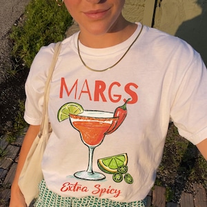 Spicy Margs Tshirt,  Extra Spicy Margarita Shirt, Tequila Spicy Margarita Club T-shirt, Cocktail Lover Shirt, Margarita Graphic Tee, Drinks