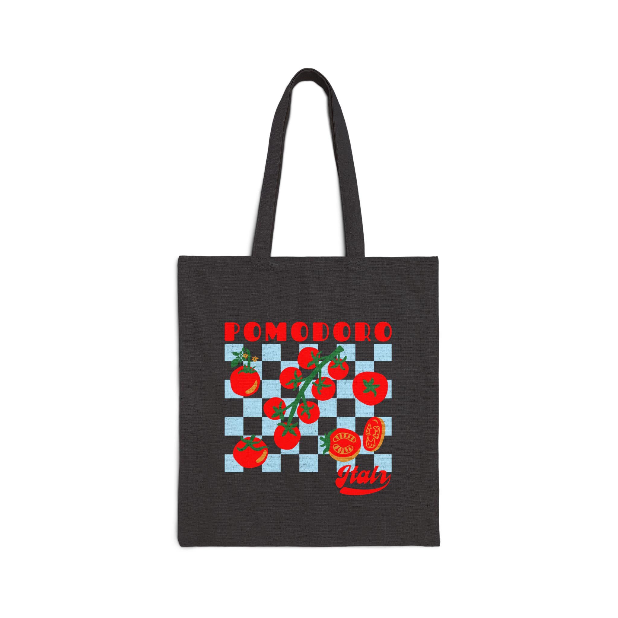 Tomato Tote Bag, Italian Market Tote Bag, Pomodoro Italy Shopping
