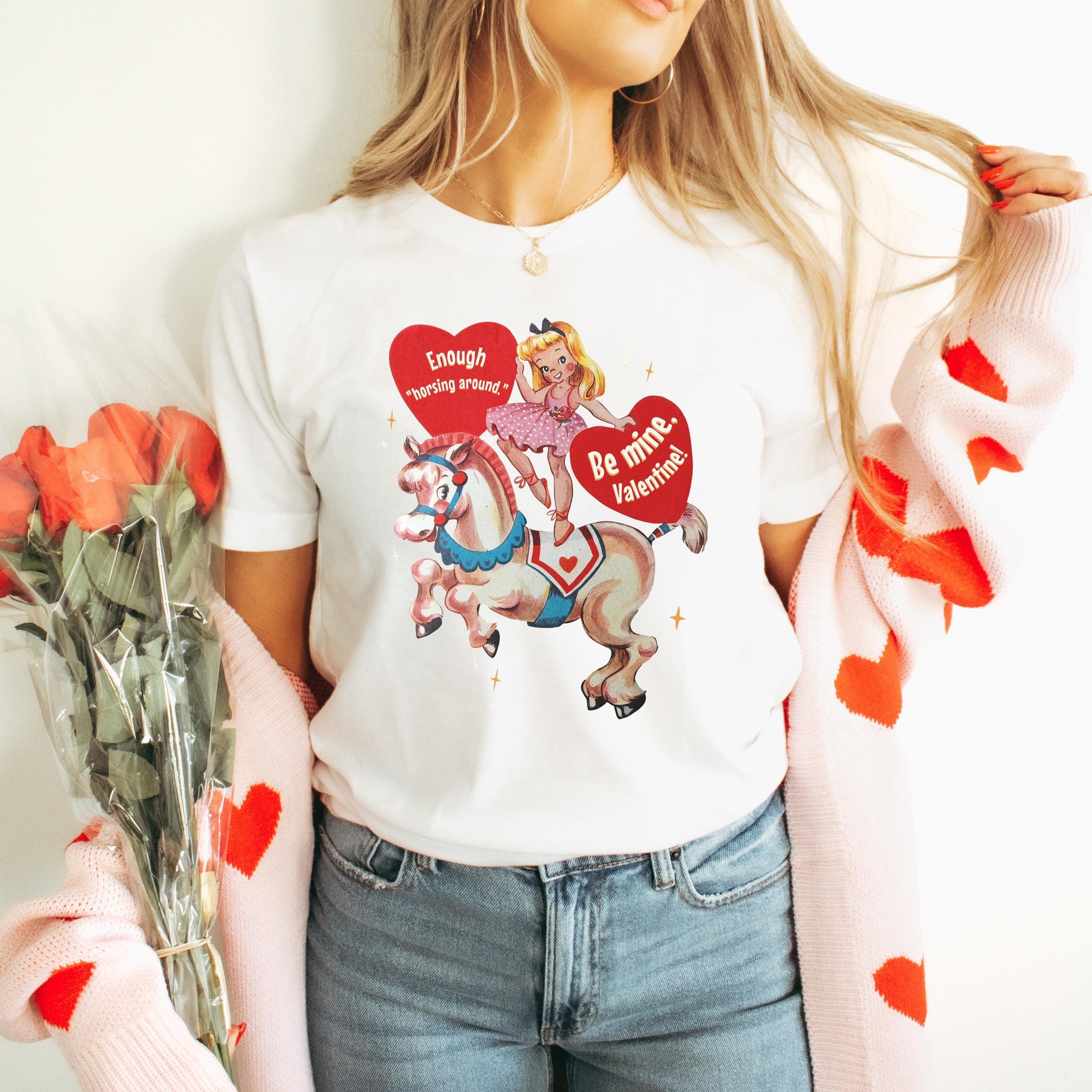 Valentine Horses Graphic Tee