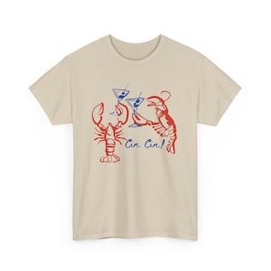 Hummer Martini Shirt, Hummer La Dolce Vita Shirt, Fischer Ästhetik Tshirt, Küsten Hummer Tini Shirt, Küsten Enkelin Plus Sizes Sand