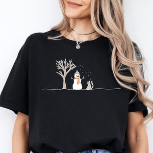 Christmas Snowman T-Shirt, Snowman Shirt, Christmas T-Shirt, Snowman Christmas T-Shirt, Winter Shirt, Holiday T-Shirt, Gift for Christmas