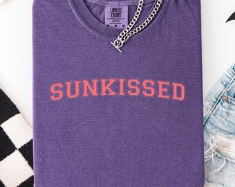 Sunkissed Beach Comfort Colors Tee - Oversized Summer T-Shirt