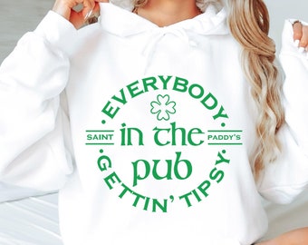 Funny St. Patrick's Day Hoodie: Tipsy Pub Irish Gift
