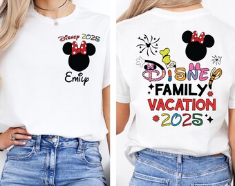 Custom Disney Family Vacation 2025 T-Shirt, Disney Family Matching Shirt, Custom Disney Family 2025 Shirt, Disney Trip Shirt,Disneyworld Tee
