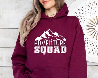 Adventure Squad Hoodie: Mountain Hiking Team Apparel