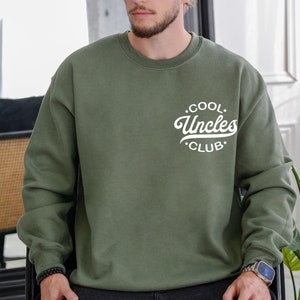 Cool Uncles Club Sweatshirt, Pregnancy Announcement Sweatshirt for Uncle, Cool Uncle Sweater, Gift for Uncle to Be, New Uncle Sweatshirt