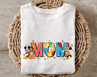Mom Disney T-Shirt, Disney Mom T-Shirts, Mickey and Friends Mom Shirt, New Mom T-Shirt, Disney Family Shirt, New Mom Gift, Birthday Gift Mom