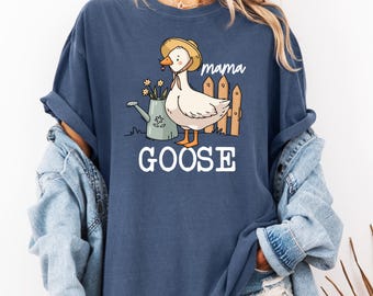 Comfort Colors Mama Goose T-Shirt: Funny Mom Graphic Tee