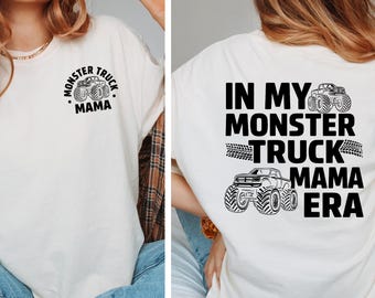 Comfort Colors Monster Truck Mama T-Shirt: Pregnant Mom Tee